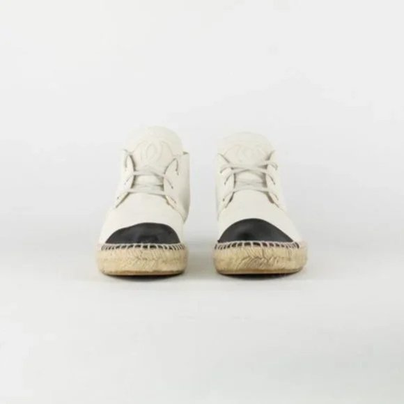 Chanel Calfskin Desert Boot Espadrilles - Picture 2 of 10